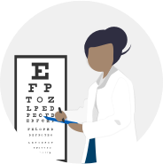 doctor with vision chart